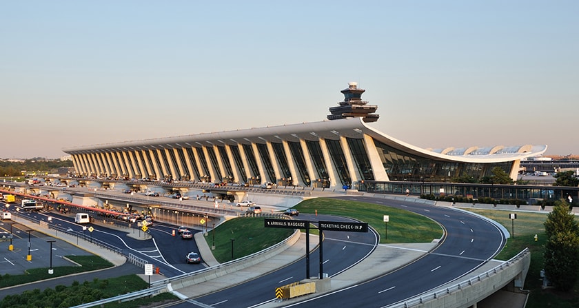 transport washington dulles airport to city centre